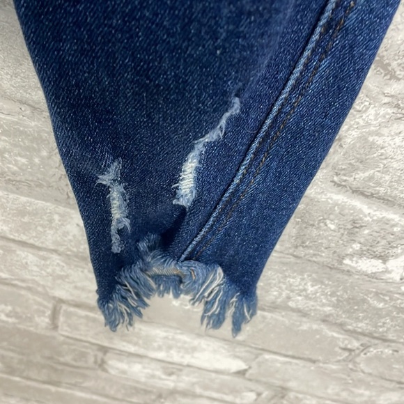 KanCan Blue Maternity Skinny Jeans with Stretchy Belly Panel - Picture 3 of 7